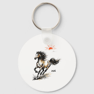2026 Year Of The Horse Chinese Lunar Zodiac Shirt Key Ring