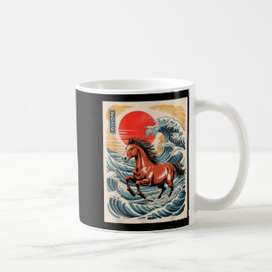 2026 Year Of The Horse Japanese Wave Art Lunar New Coffee Mug