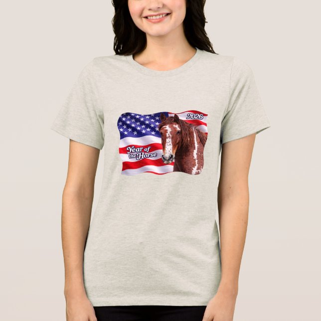 2026 Year of the Horse Tri-Blend Shirt (Front)