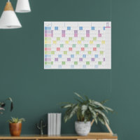2026 Yearly Planner Printable | Pastel Wall Calend