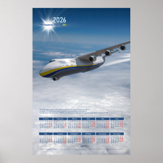 2026 Yearly Wall Calendar Poster