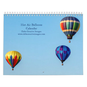 2027 Adirondack Hot Air Balloons   Colourful Calendar