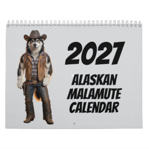 2027 Alaskan Malamute Dog Calendar