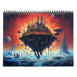 2027 Alien Landscapes Science Fiction Calendar