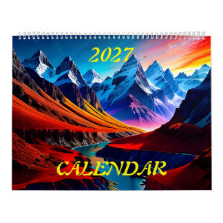 2027 Amazing Beautiful Splendour Landscapes Three Calendar