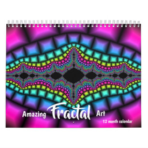 2027 Amazing Fractal Art Psychedelic Calendar