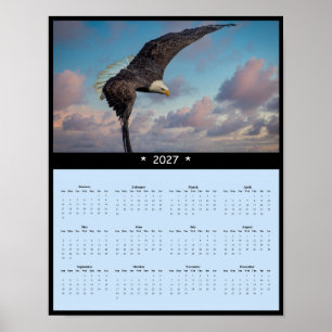 2027 Bald Eagle Wall Calendar - Unyielding Spirit Poster