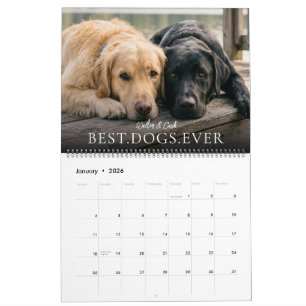 2027 Best Dogs Ever Create Your Own Photo Pet Calendar