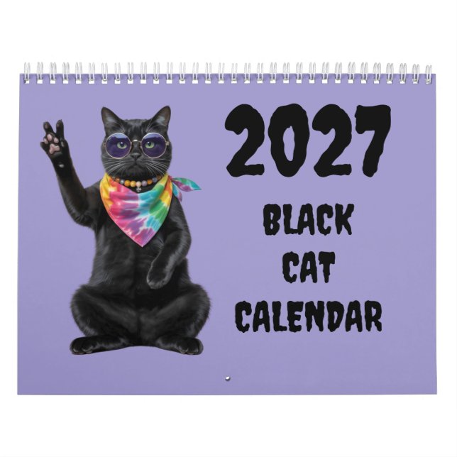 2027 Black Cat Calendar (Cover)