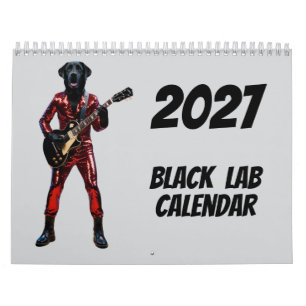 2027 Black Lab Dog Calendar
