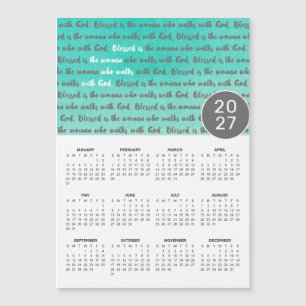 2027 Blessed is the Woman Magnetic Calendar