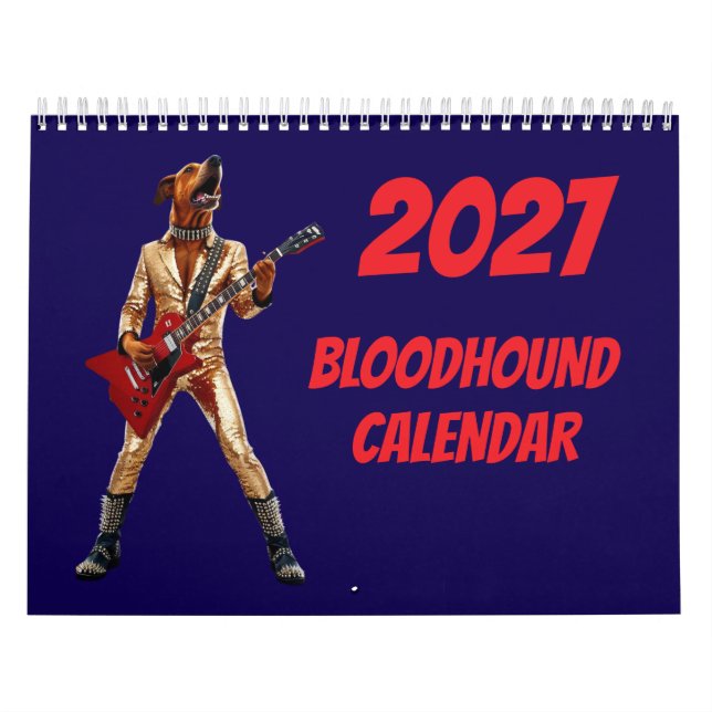 2027 Bloodhound Dog Calendar (Cover)