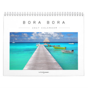 2027 Bora Bora landscape photography Calendar