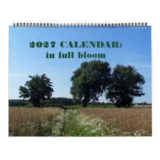 2027 calendar: a year in bloom calendar