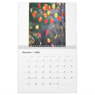 2027 Calendar (Autumn Leaves- Created by Grok)