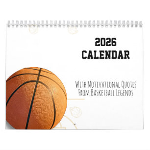 2027 Calendar Basketball Motivational Quotes