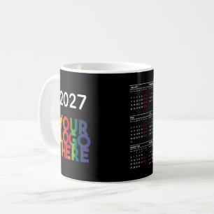 2027 Calendar Business Logo Corporate Office Gift Coffee Mug