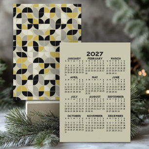 2027 Calendar - MCM Pattern on Back Programme