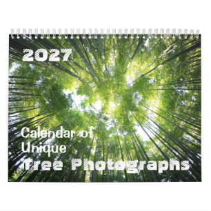 2027 Calendar of Unique Tree Photographs Customise