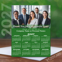 2027 Calendar Thanks for Great Year Green Business