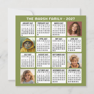 2027 Calendar with 4 Photos