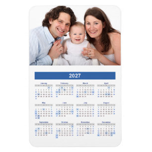 2027 Calendar with Custom Photo Magnet