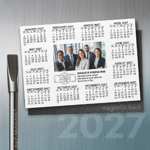 2027 Calendar with logo Contact Info MAGNET