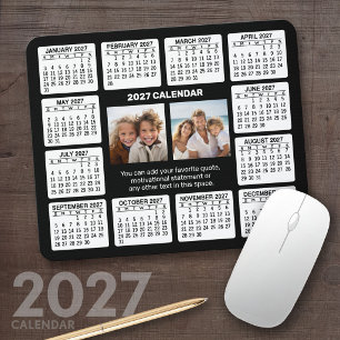 2027 Calendar with Photo in the Centre Mouse Pad