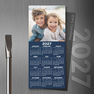 2027 Calendar with Photo Modern Minimalist Magnet