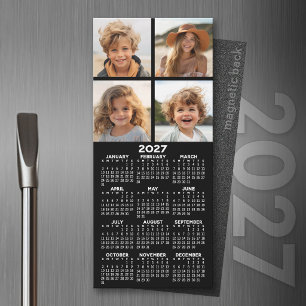 2027 Calendar with Photo Modern Minimalist Magnet