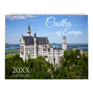 2027 Castles of Europe Wall Calendar Scenic
