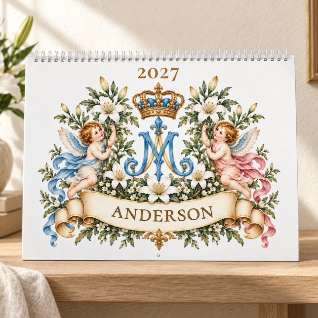2027 Catholic Marian Angels Scripture  Calendar (Creator Uploaded)