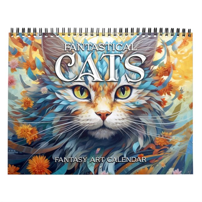 2027 Cats Whimsical Fantasy Art Calendar (Cover)