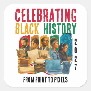 2027 CELEBRATING VOICES THRU TIME BLACK HISTORY SQUARE STICKER
