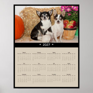 2027 Chihuahua Wall Calendar - Tiny Companion Poster