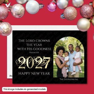 2027 Christian Quote Family Photo New Year 