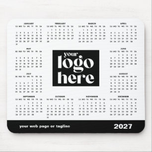 2027 Corporate Logo Calendar Mouse Pad
