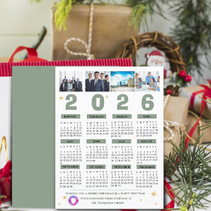 2027 Corporate Multi Photo Calendar Business Holiday Postcard