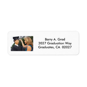 2027 Custom Graduation Invitation Return Address
