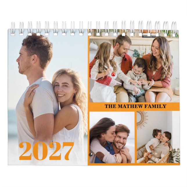 2027 Custom Photo Calendar Simple Create Your Own (Cover)