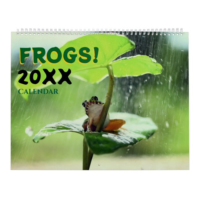 2027 Cute Frogs in Nature Wall Calendar (Cover)