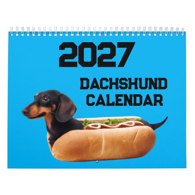 2027 Dachshund Dog Calendar (Cover)