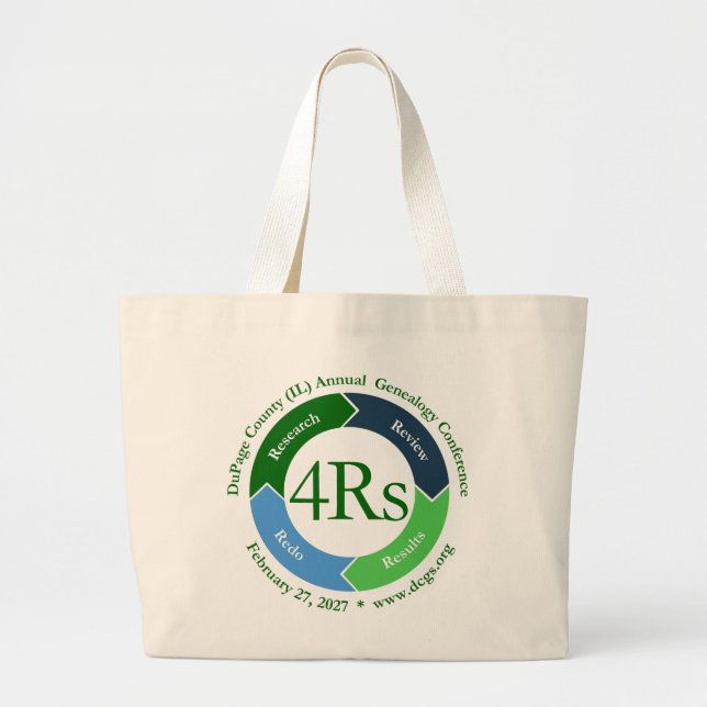 2027 DCGS Conference Logo Large Tote Bag (Front)