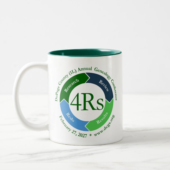 2027 DCGS Conference Logo Two-Tone Coffee Mug (Left)