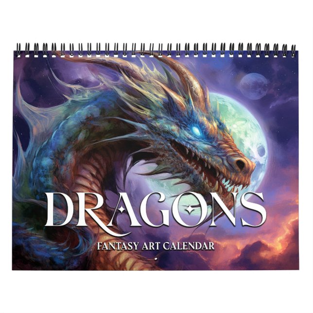 2027 Dragons Fantasy Art Calendar (Cover)