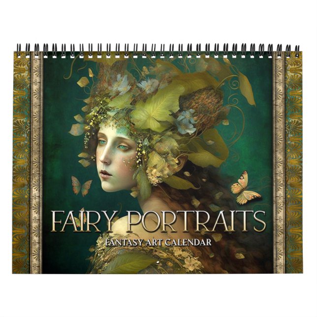 2027 Fairy Portraits Fantasy Art Calendar (Cover)