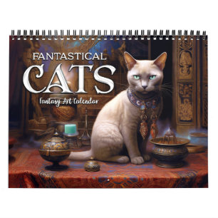 2027 Fantastical Cats 3 Fantasy Art Calendar