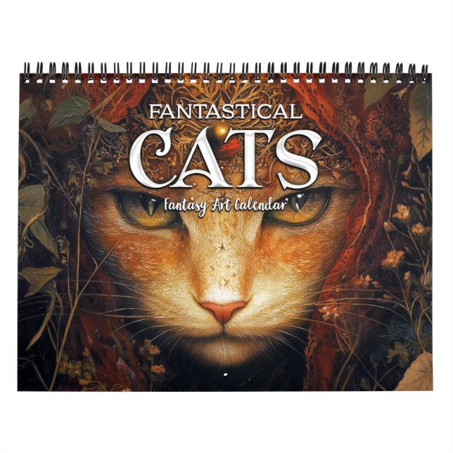 2027 Fantastical Cats 4 Fantasy Art Calendar (Cover)