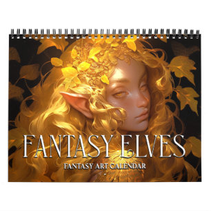 2027 Fantasy Elves 2 Fantasy Art Calendar