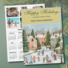 2027 Festive 6 Photo Personalised 2027 Calendar 